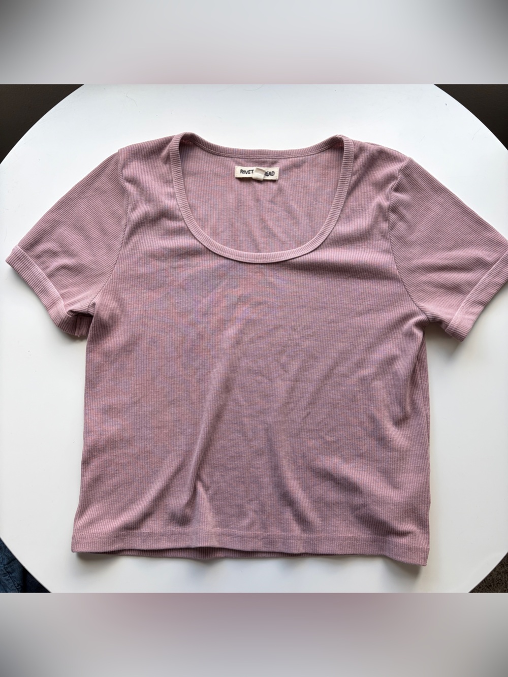 Madewell/Rivet & Thread Ribbed U-Neck Tee, Limited Edition! Like New! - Picture 7 of 11